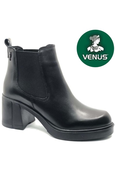 Venüs حذاء نسائي من الجلد الطبيعي غير قابل للانزلاق من Amare باللون الأسود