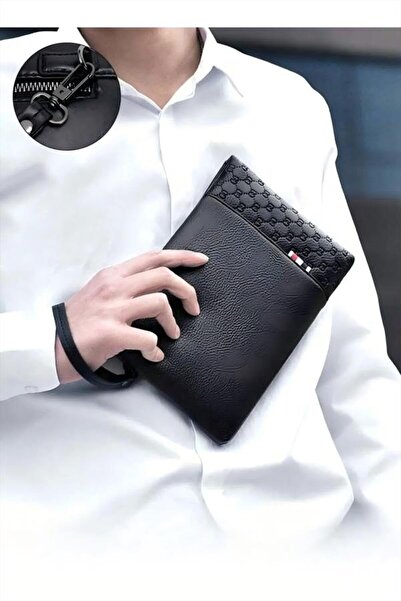 fun zone حقيبة كلاتش رجالية، حقيبة كلاتش على شكل مغلف، حقيبة شبابية عصرية بنم...