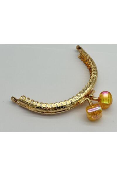 angel çanta aksesuar حقيبة محفظة Angel بيضاوية ذهبية فاتحة مقاس 10 سم - مشبك ...