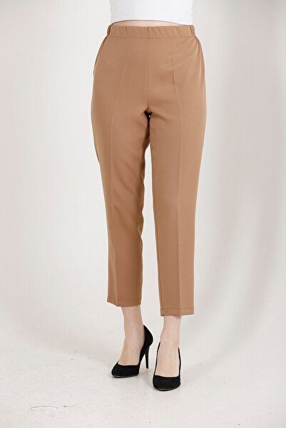 Mogi Butik Large Size Lycra Woven Trousers 3044 - Carrot Leg