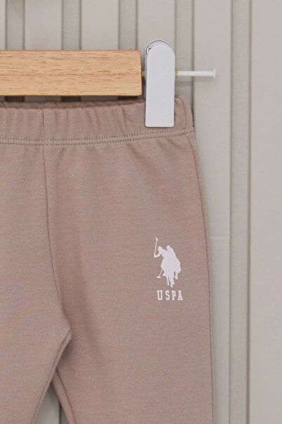 belle vista U.S.Polo Baby Boy Booties 3 Piece Set Usb2018 Cream