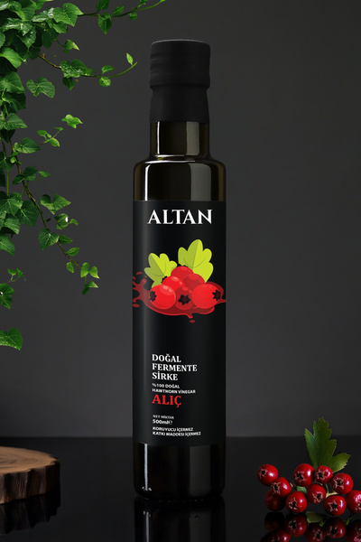Altan Yıllandırılmış Ev Yapımı Doğal Alıç Sirkesi 500ml