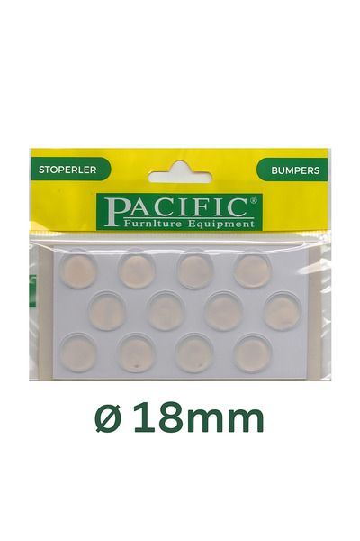 SUWAL Kesme Tahtası Ayağı 18mm 12 Adet, Slikon Yapışkanlı Ayak, Kaymayı Önley...