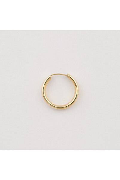 Sandra Ferretti Round Piercing-Type Earrings in 14K Yellow Gold, 0.88g