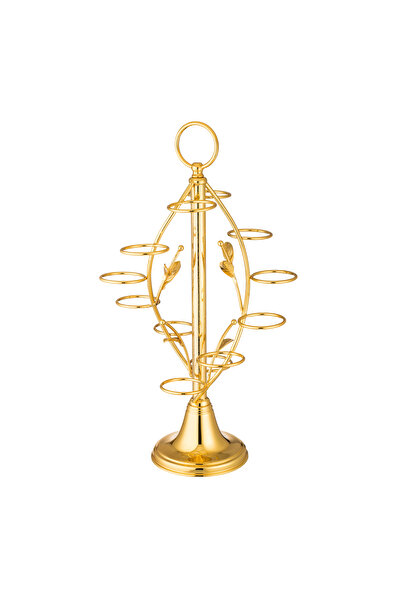 Dania حامل أكواب القهوة العربية من الفولاذ المقاوم للصدأ باللون الفضي يتسع لـ...