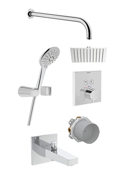 VitrA A49294 ROOT S AQUA CONTROL TERMOSTATİK ANKASTRE DUŞ SETİ