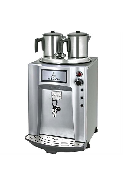 Remta Premium Otomatik Su Alma 23 Litre İki Demlikli Çay Kazanı Makinesi - Gri