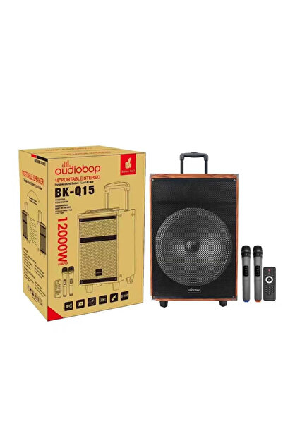 whitetech 15 İnç Bluetooth Speaker – SD/USB Girişli, Çift Mikrofonlu, Güçlü Ses Sistemli Taşınabilir Hoparlör