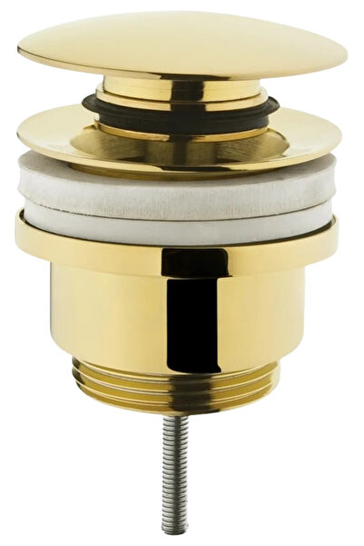 Artema Lavabo Süzgeci, Yuvarlak (Universal-Basmalı aç-kapa) Altın, A4514923