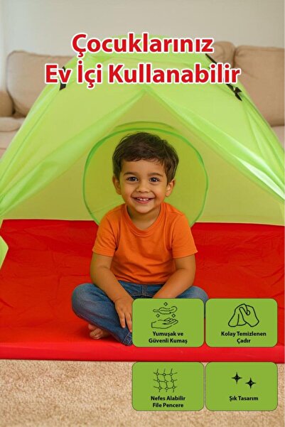 DEMPOWER Katlanabilir Çocuk Oyun Çadırı Timsah Desenli