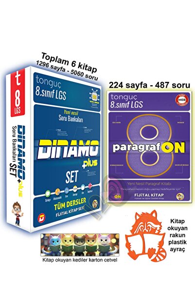 Tonguç Yayınları 8. Sınıf 1. 2. Dönem LGS Dinamo Tüm Dersler Soru Bankası Set...