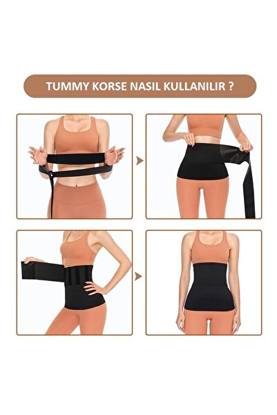 THERMAL GYM Waist Trainer Slimmer Shaper Wrap Waist Corset