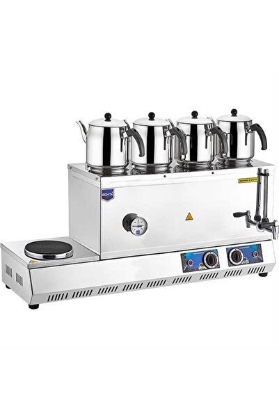 Remta 85 Model Dört Demlikli Elektrikli Çay Ocağı 43 Lt. - 4 Adet Demlik Hedi...