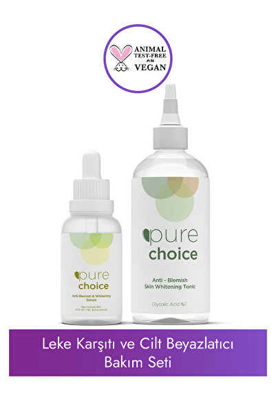 Pure Choice Leke Karşıtı ve Cilt Beyazlatıcı Bakım Seti ( Leke Karşıtı Serumu...