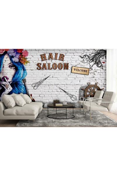 Özen Duvar Kağıtları Kuaför Berber Salonu Duvar Kağıdı