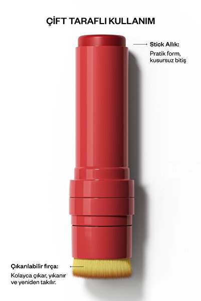 Kremi Allık Ruj Göz Farı Kiss&Blush | Nemlendirici Makyaj Makeup | Stick | Seramid Skualen Vitamin E