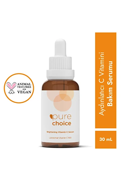 Pure Choice سيروم فيتامين سي لتفتيح البشرة - 30 مل (ليبوسومال 10% + نياسيناميد 10%)