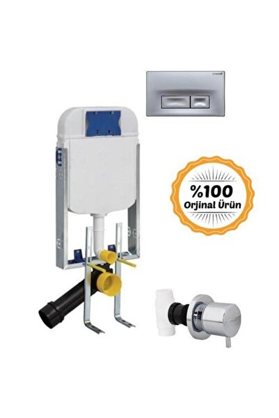Creavit GR5001 Asma Klozet Gömme Rezervuarı 3 LÜ SET