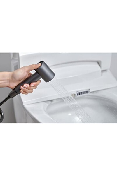 Creavit Taharatmatik Bide Sprey Yıkama Sistemi Manyetik Askı ve Etejerli Siya...