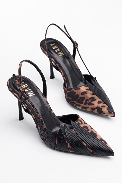 Tasarım حذاء نسائي من Hygge بكعب ستيليتو وحزام الكاحل على شكل ثعبان