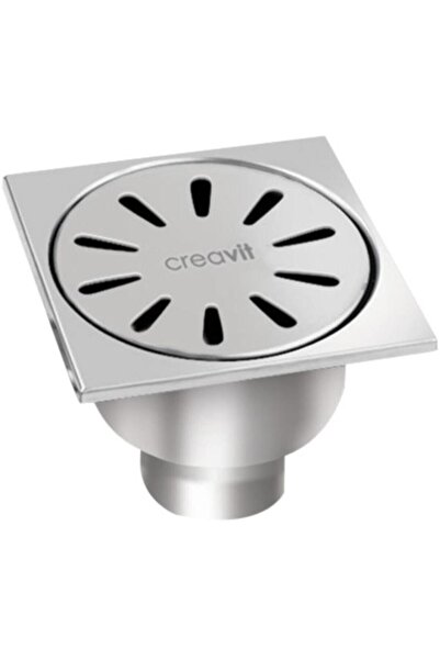 Creavit FS116A Paslanmaz Yer Sifonu Alttan 10*10 Cm