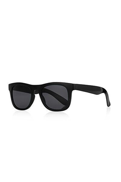 MACERATİ Seriva Unisex Black Square Frame Uv400 Kids Sunglasses