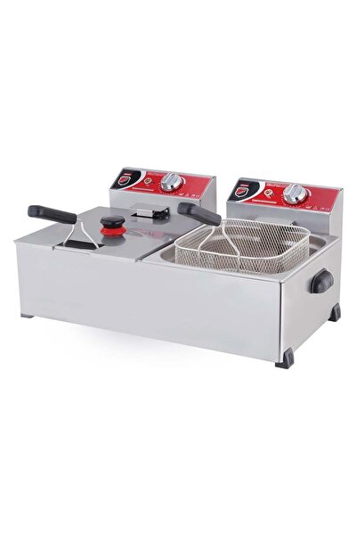 Işıkgaz Silver Endüstriyel Çiftli 8+8 Litre Elektrikli Fritöz