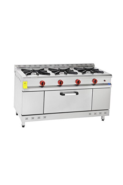 HİMAKSAN 150x60 Cm 3+1 Doğalgazlı 3 Lü Fırınlı Ocak-Kuzine