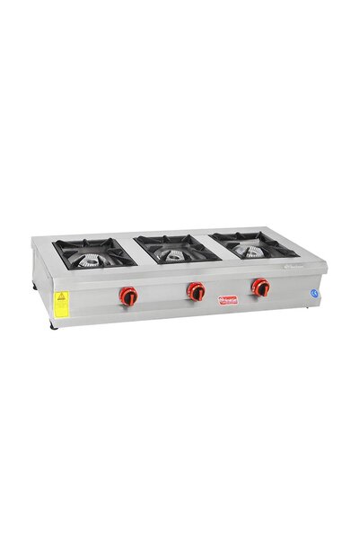 HİMAKSAN Himaksan Tüplü Set Üstü Sanayi Tip Üçlü 3 Gözlü Ocak