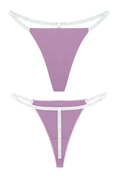 Yohannes Club Жіночий бавовняний стрінговий комплект (бразильський, T-Thong, стрінги) 3 шт.