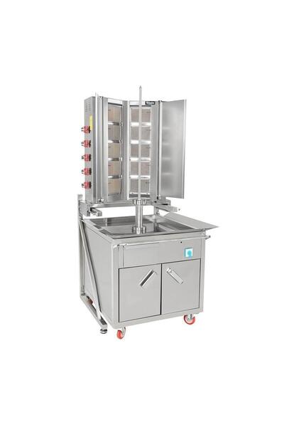 HİMAKSAN Arabalı Döner Ocağı 5+5 Radyanlı Tüplü