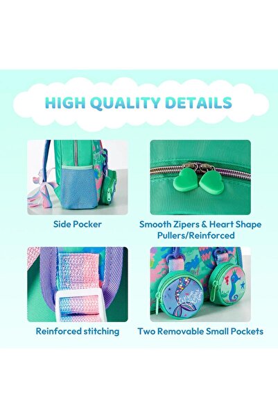 TOYFEST Mermaid Mini School Backpack - Vest