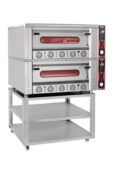 HİMAKSAN Çift Katlı Pizza Fırını Doğalgazlı 4 + 4 Pizza