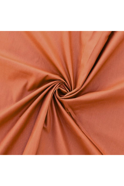 Virginia TEX Ranforce Premium Cotton Fabric for DIY Bed Linen (500 cm x 240 cm) orange-brown