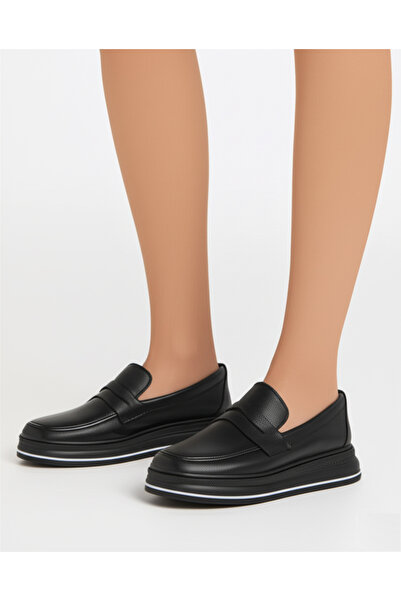 The Dortex Shoes Forvet Deri Hafif ve Rahat Loafer Ayakkabı Kadın Erkek Unisex Ortopedik Ayakkabı