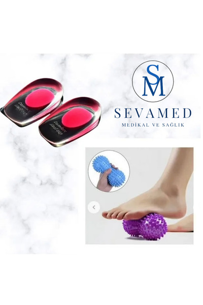 Genel Markalar Silikon Topukluk Ayak Masaj Topu Topuk Dikeni Için Topukluk Ve Masaj Aleti