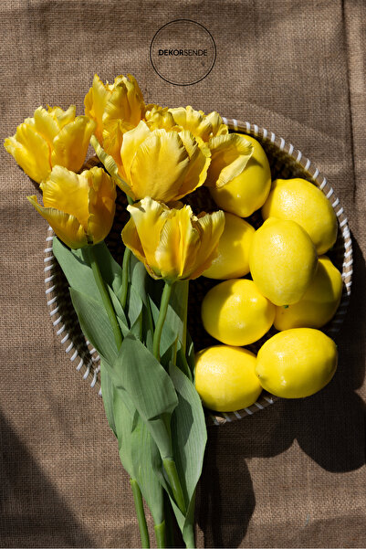 Dekorsende Lemon artificial mare galben