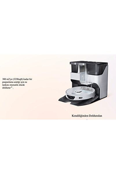 Roborock Akıllı ve Sesli Kontrol 5500pa Emiş Gücü Halı Tanıma Sonic Paspas Yıkama Kurutma Robot Süpürge