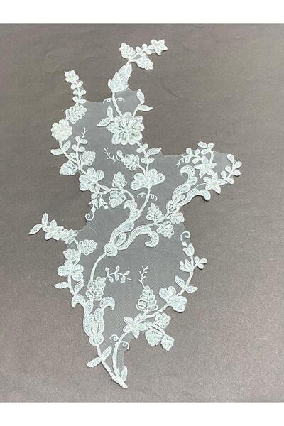 karantuhafiye Beaded Applique / Single Applique / Cream