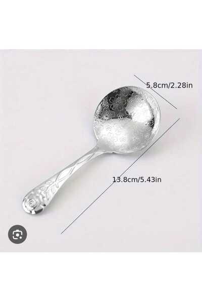 elfnur 2 Pieces Stainless Steel 14 cm Sauce Garnish Appetizer Serving Presentation Spoon