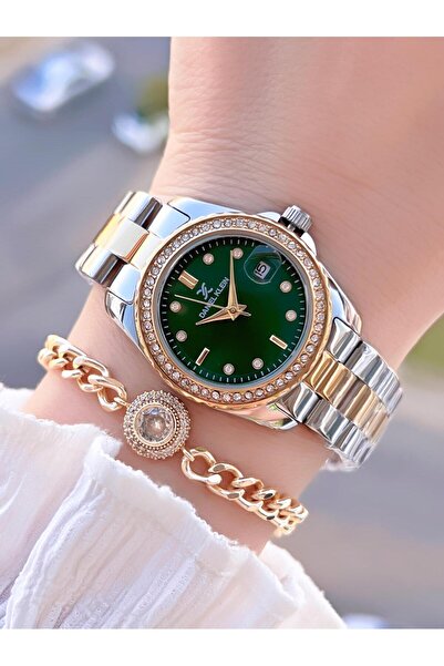 Daniel Klein Steel Cord 30 Mt Water Resistant Women Wrist Watch+Bracelet Byn.13969.7