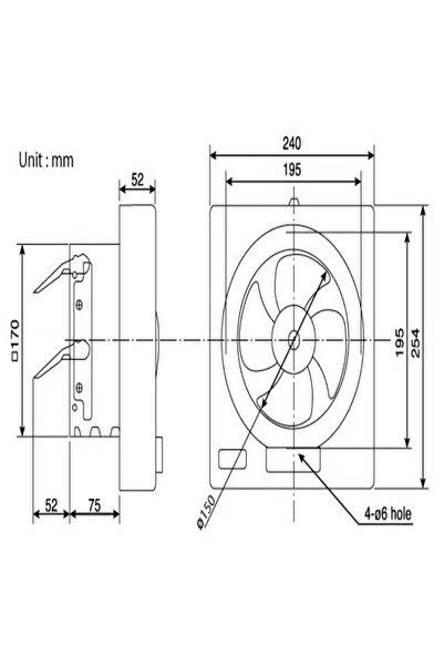 KDK 15 wall exhaust fan