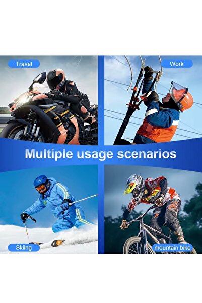 DIJITOOL Q58 Max Dijitool Kablosuz Motosiklet Kaskı İnterkom Çift Sürücü İletişimi 500m Stereo Mp3 FM Radyo