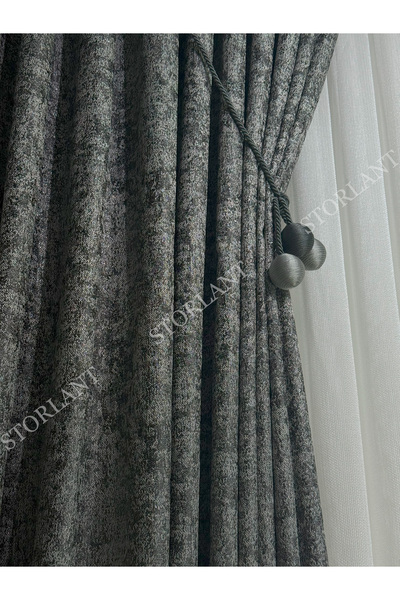 Storlant Glitter Background Curtain with Gilding Effect L 1/3 Tight Pleat L Accessory Gift L Single Wing