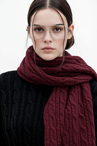 oshebu Burgundy – Bătătură de păr împletită