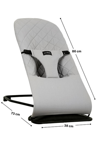 merfbaby Cotton Oyuncaklı Ana Kucağı - Gri