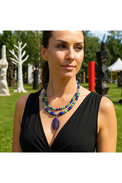 Asteria Elite Mor Yeşil Ceyt Iki Sıralı Ruhsal Denge Cesaret Ve Negatif Enerj...