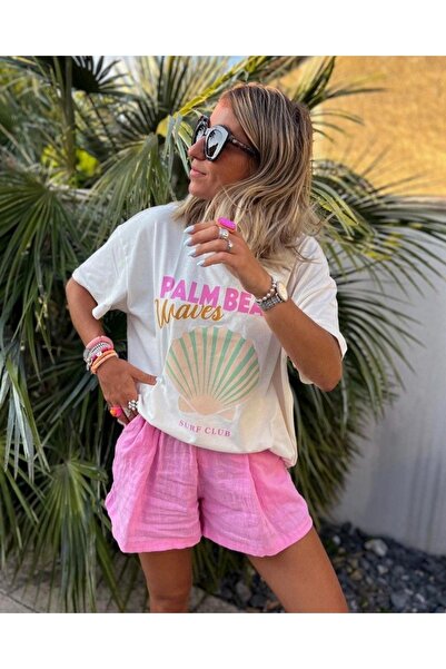 Tubinyoo Oyster Printed Oversize T-Shirt