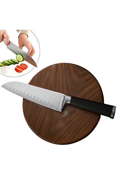 Köken Cuțit de bucătărie, model Santoku, oțel inoxidabil, 20 cm, mâner ergono...