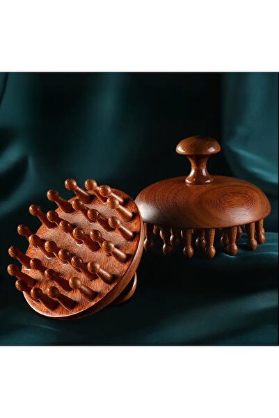 Beauty Box مشط تدليك من الخشب الطبيعي لفروة الرأس والجسم بالكامل يعزز العناية...